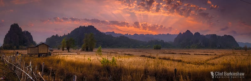 Country Sunset, Laos