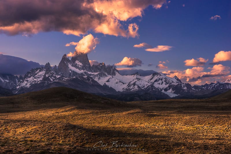 Sunset Over Fitzroy Mountain, Patagonia